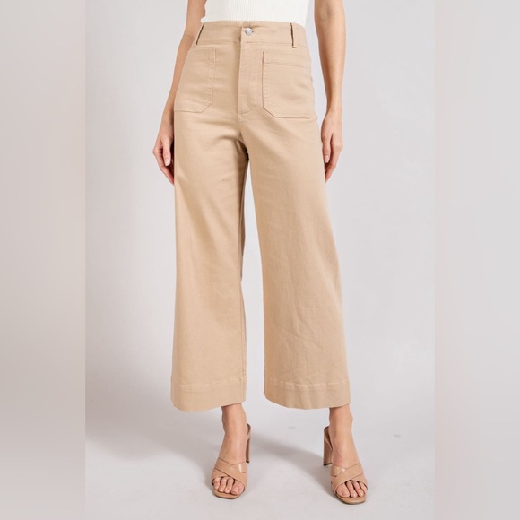 Soft Wash Wide Leg Jeans - eesome - Picture 3 of 3